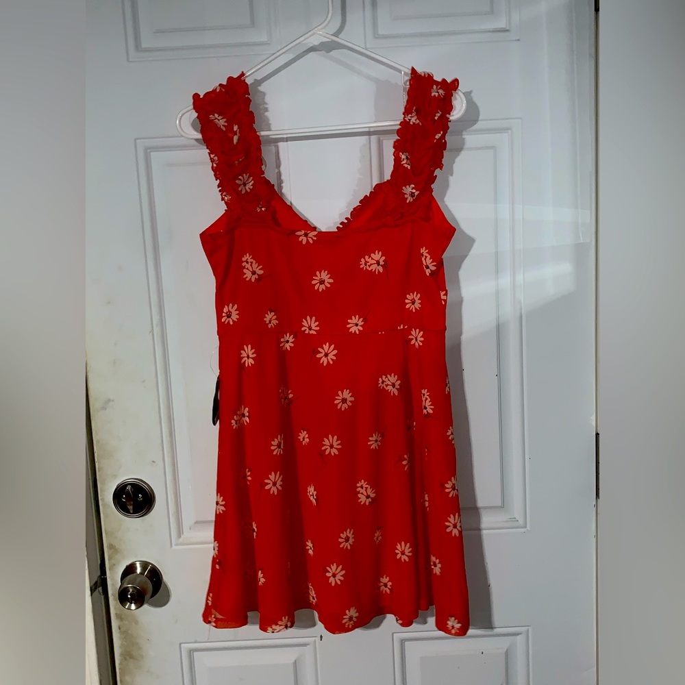 Red Floral dress